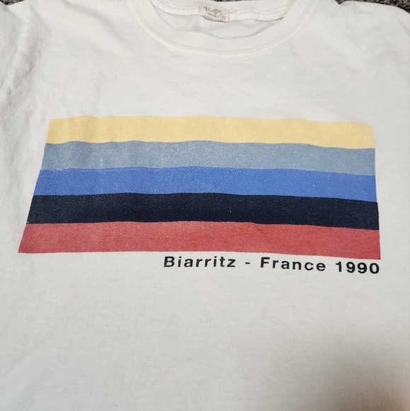 Brandy Melville John Galt Biarritz-France 1990 Tee One Size - Picture 4 of 16